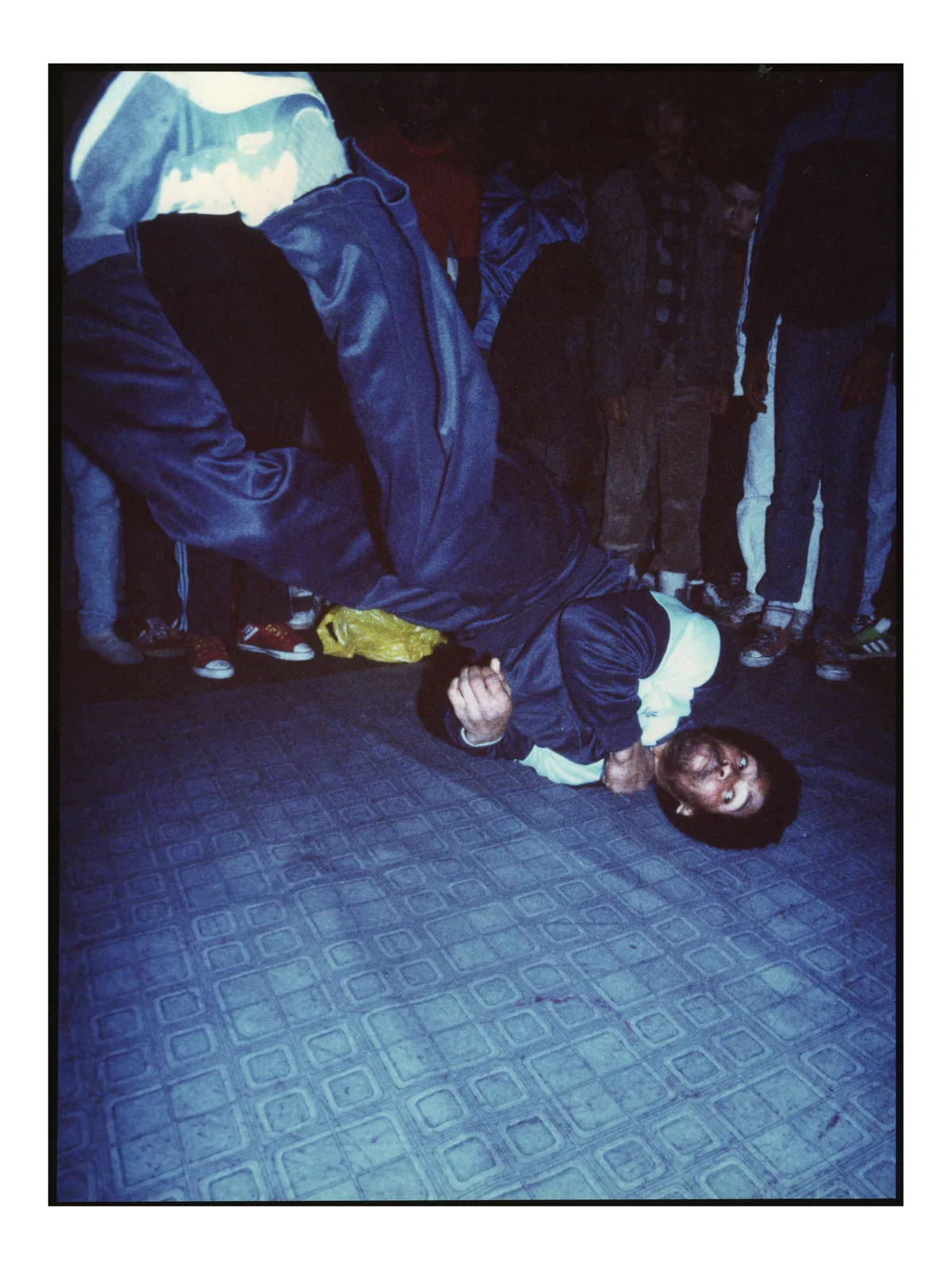 EARLY BREAK DANCING BBOY in Covent gdn London - Normski1985-005 