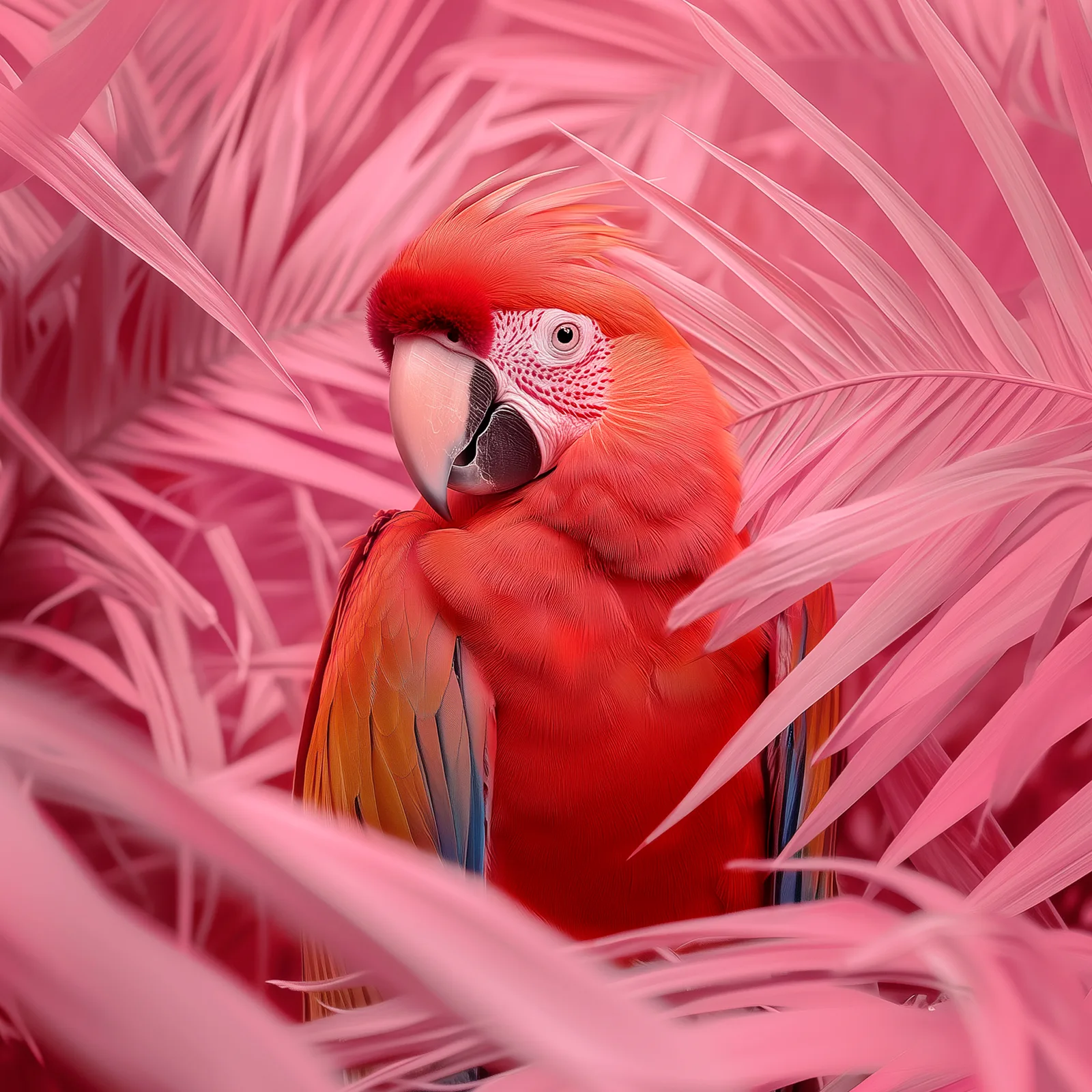 Pink Zoo - Scarlet Macaw