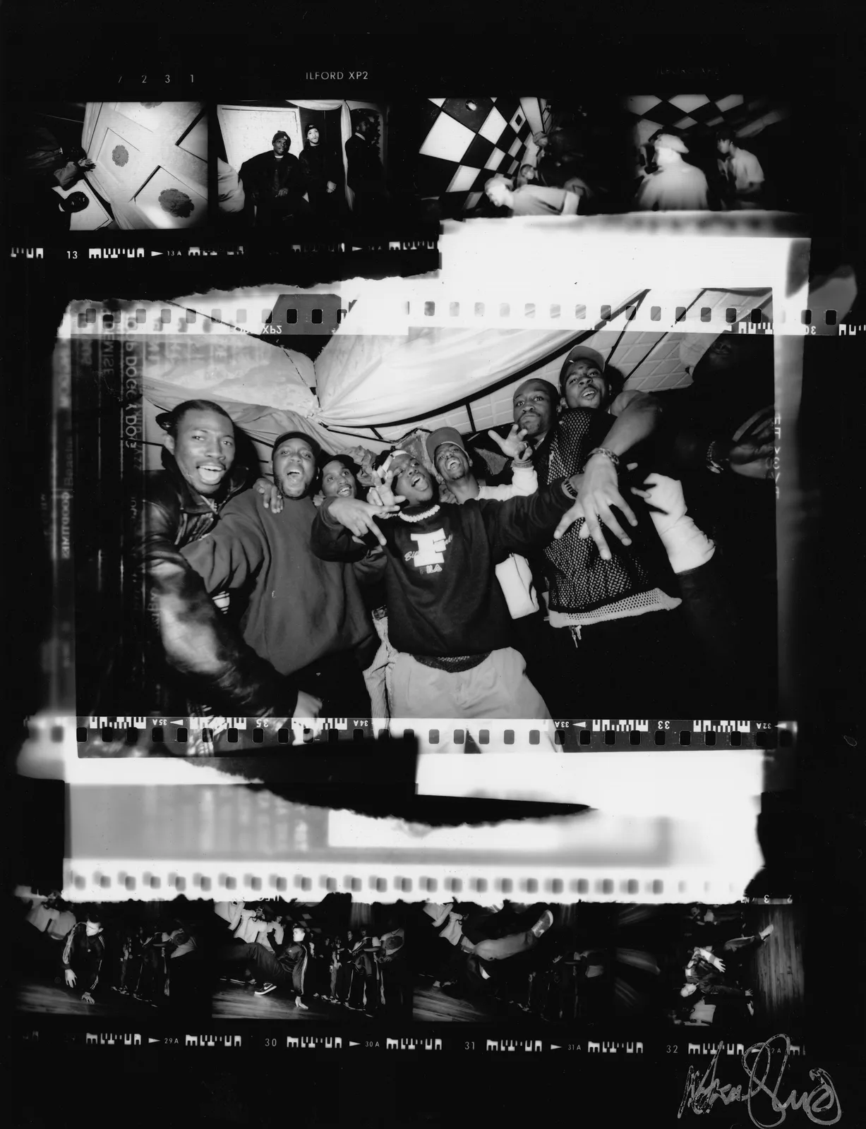 HIP HOP EVENT for i-D magazine MONTAGE PRINT - LEICESTER SQ JAM - Normski-006