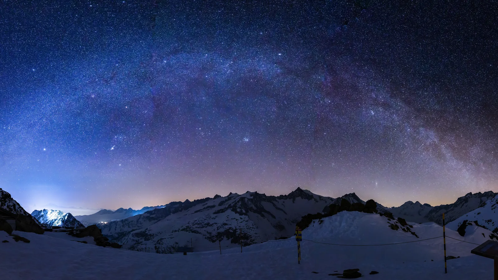 Milchstrasse über den Alpen
